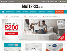 Tablet Screenshot of mattress.co.uk